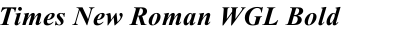 Times New Roman WGL Bold Italic